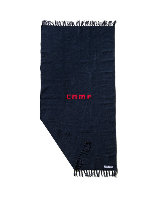 Puebco Handloomed Recycle Yarn Camp Rug Navy Blue