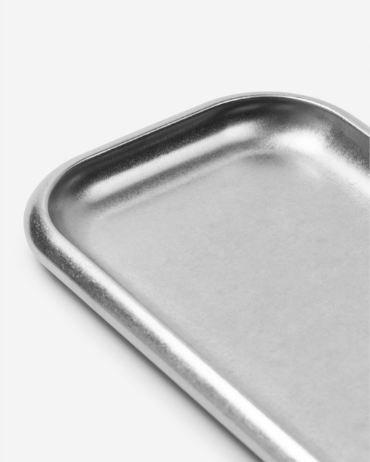 Service Projects Small Steel Serving Tray Brushed
