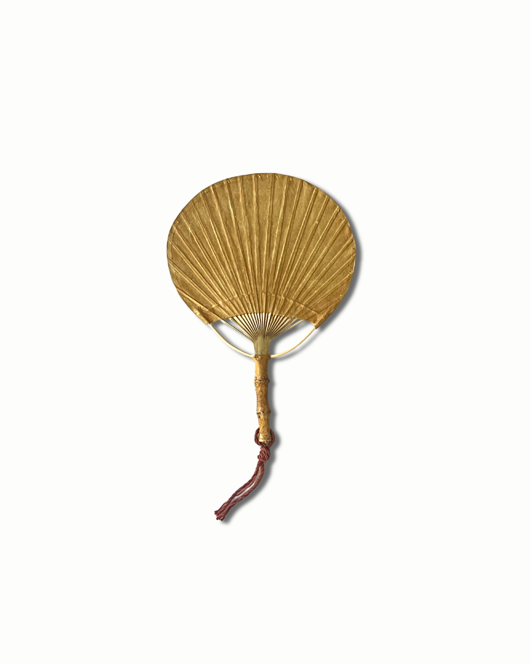Choi Soobong Fan Needle Stripe Root Fan Beige