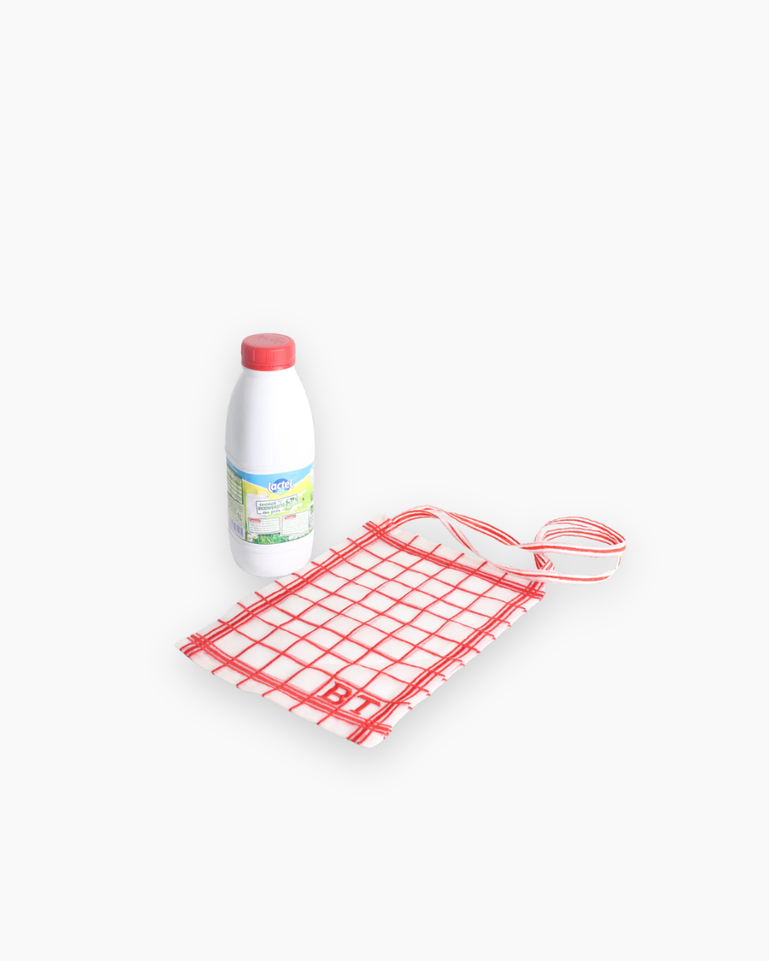 Brigitte Tanaka Red Tea Towel Bag - Small