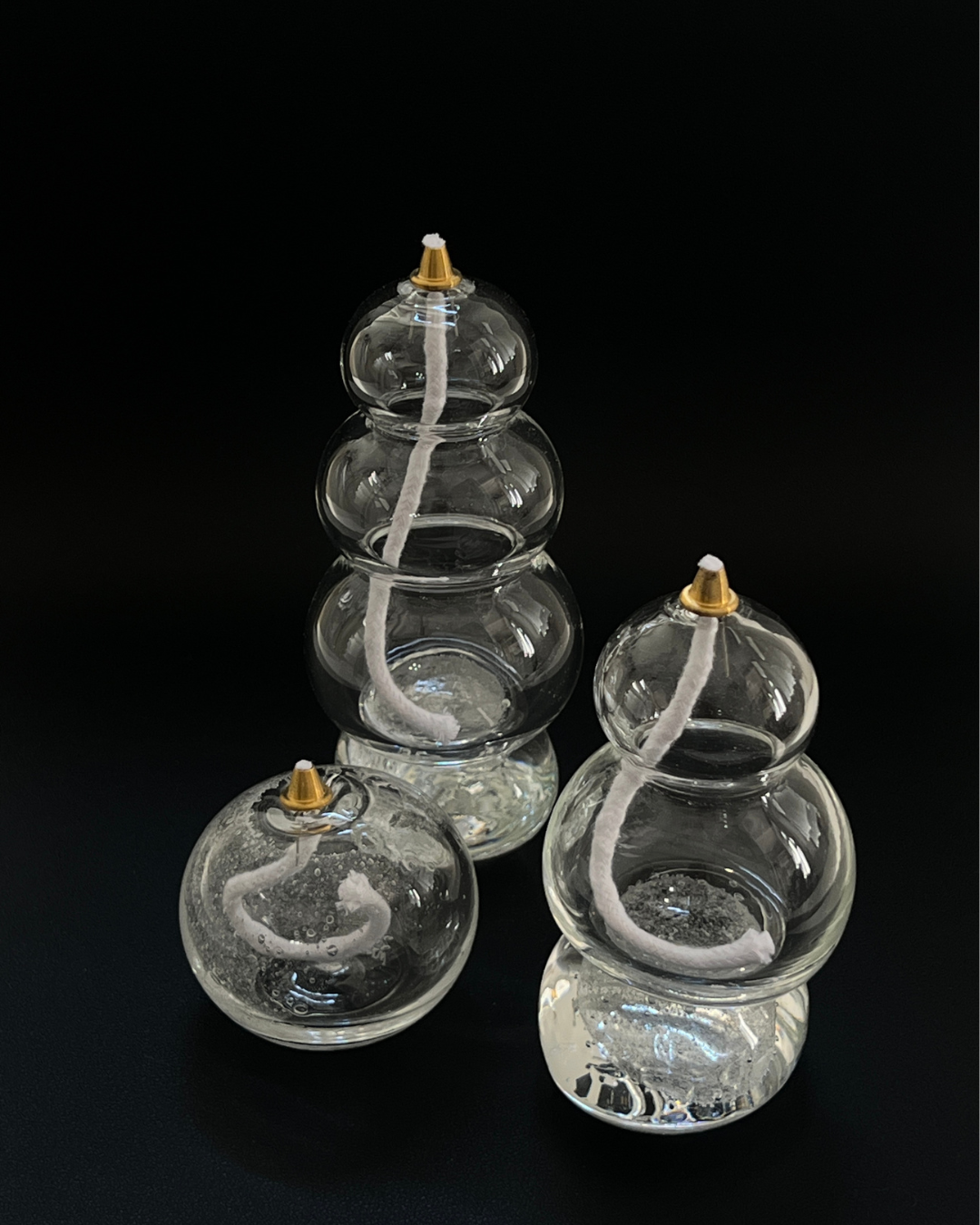 Marver Glass Studio Stacked Stone Lantern 3 Tier / 4 Tier