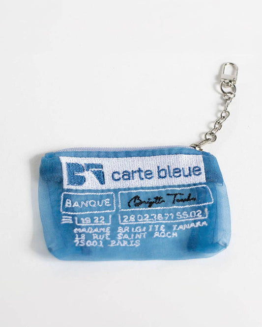 Brigitte Tanaka blauer Kartenhalter