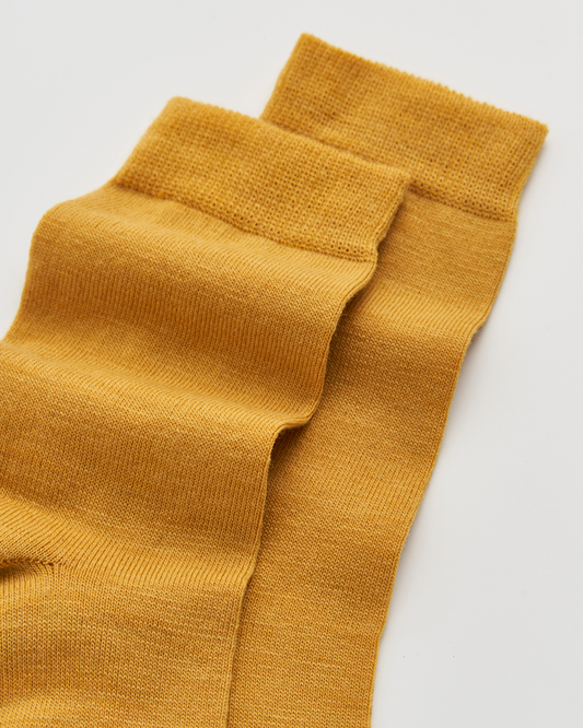 Golden Yellow Merino Socks