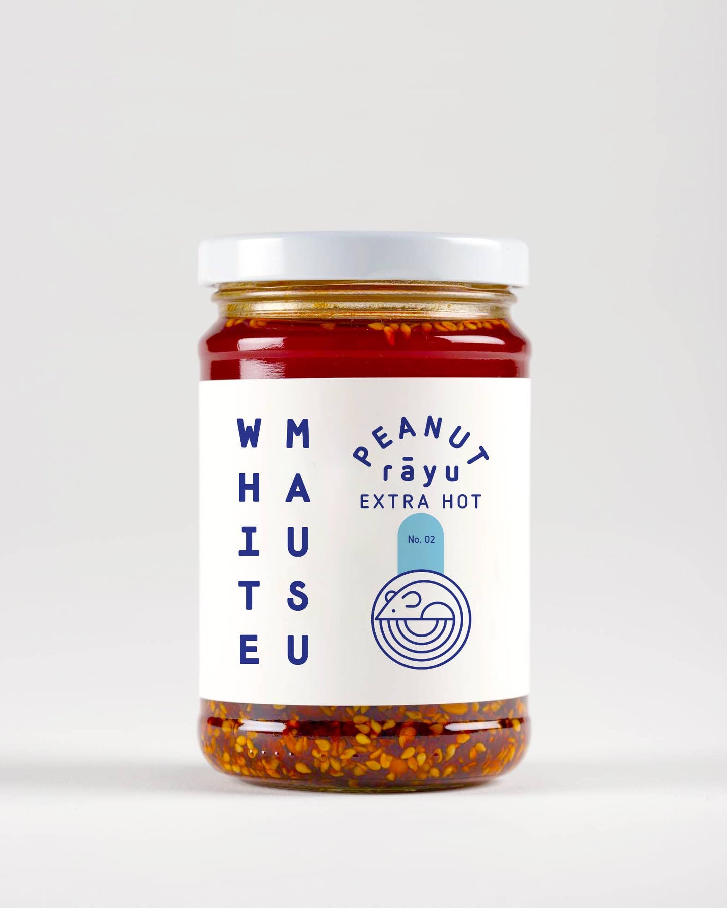 White Mausu Peanut Rayu Extra Hot
