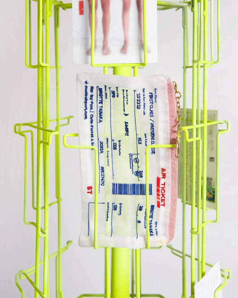 Brigitte Tanaka Air Ticket Pouch Schlüsselhalter
