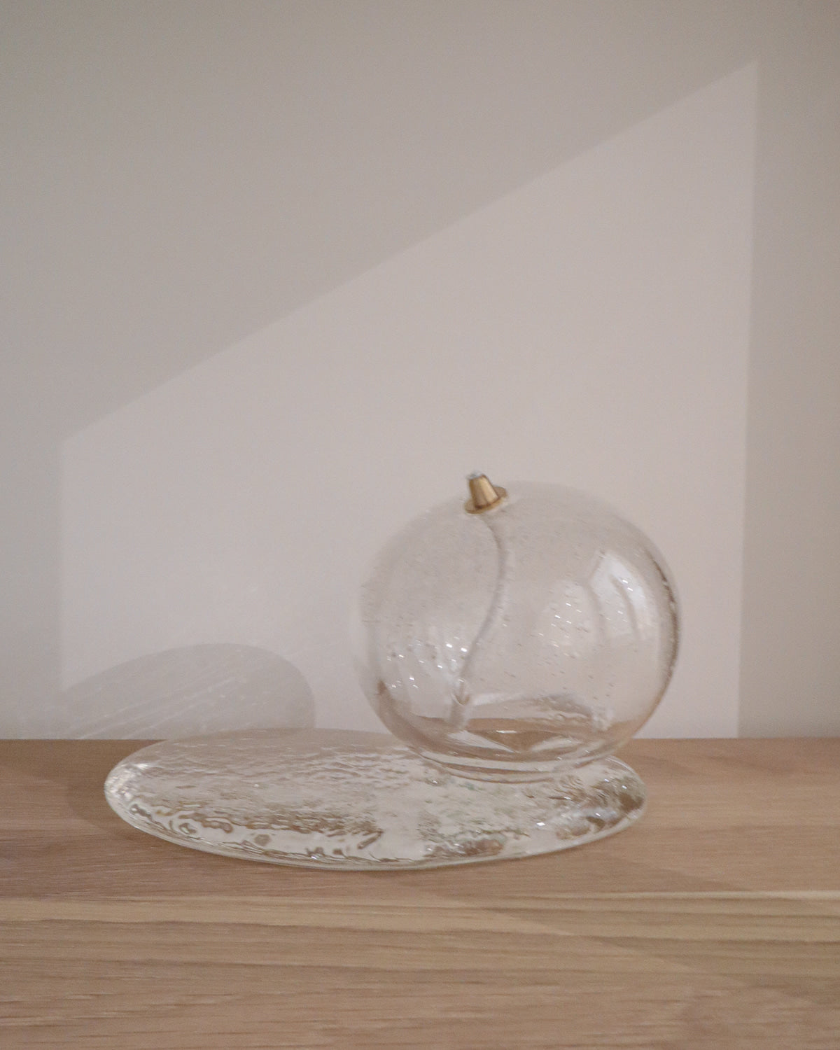 Marver Glass Flat Oil Lantern