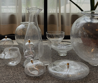 Marver Glass Wide Flat Lantern
