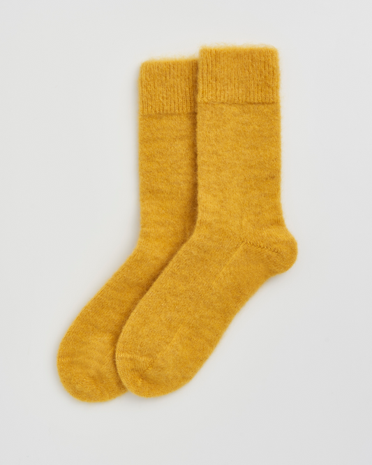 Dandelion Yellow Ultra Soft Alpaca Socks