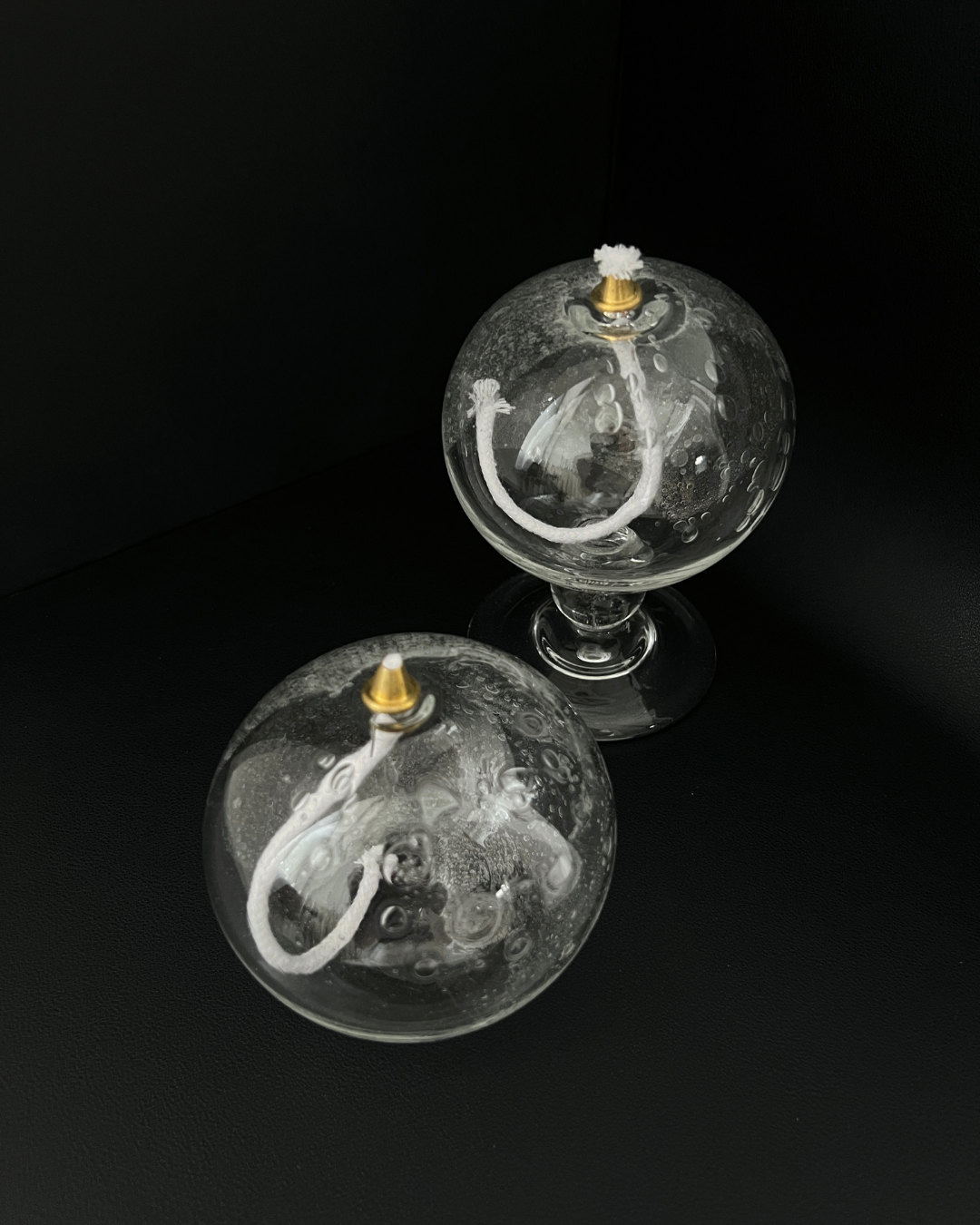 Marver Glass Studio Goblet Oil Lantern