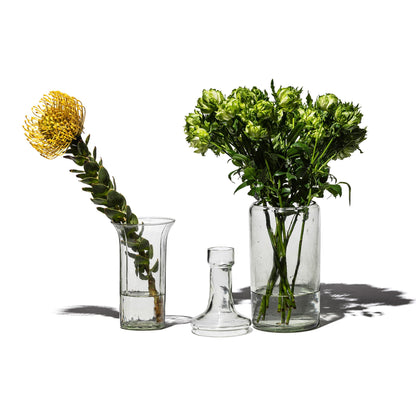 Puebco Recycled Glass 2-Way Flower Vase