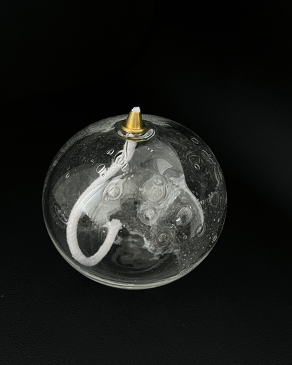 Marver Glass Studio Round Oil Lantern