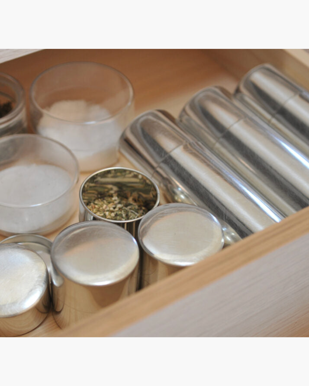 SyuRo Decorative Cylindrical Tin Box Tall
