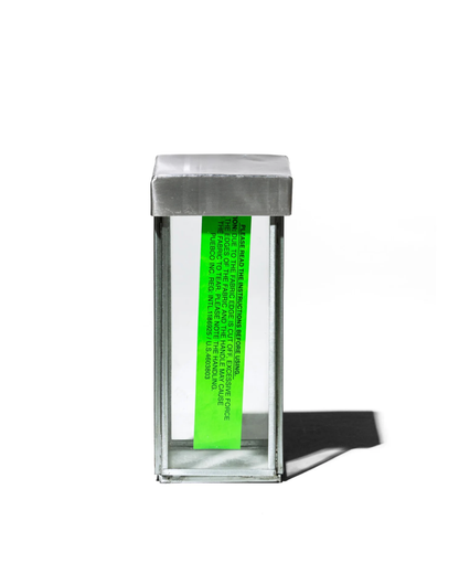 Puebco Glass Box with Recycle Steel Lid — Pen Stand