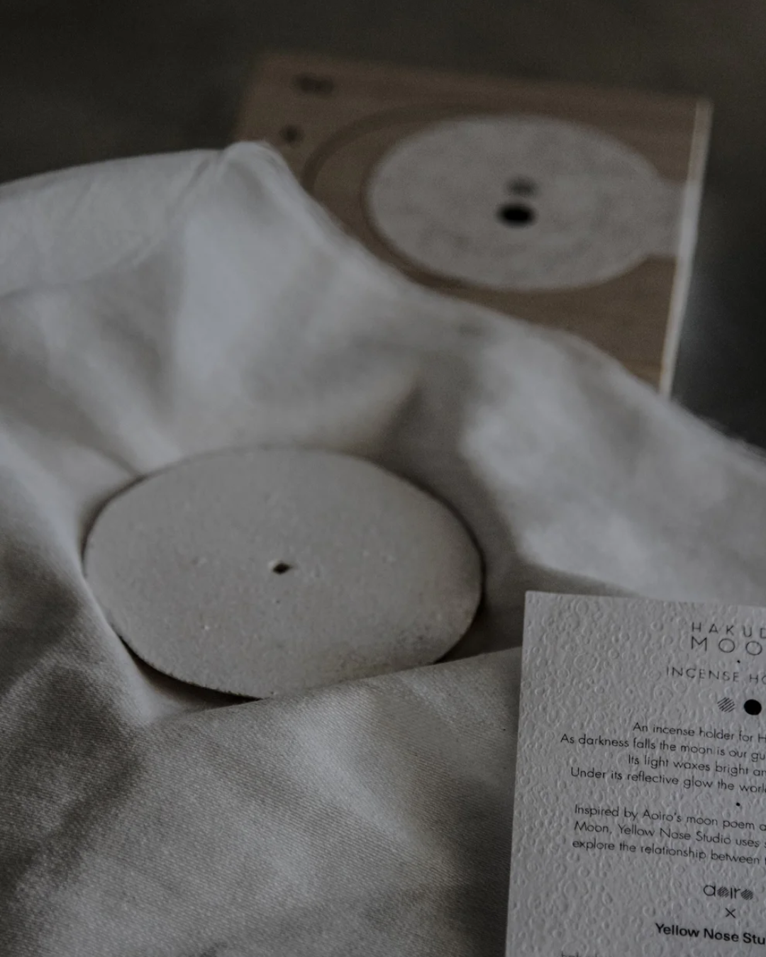 Aoiro Moon Incense Holder Set