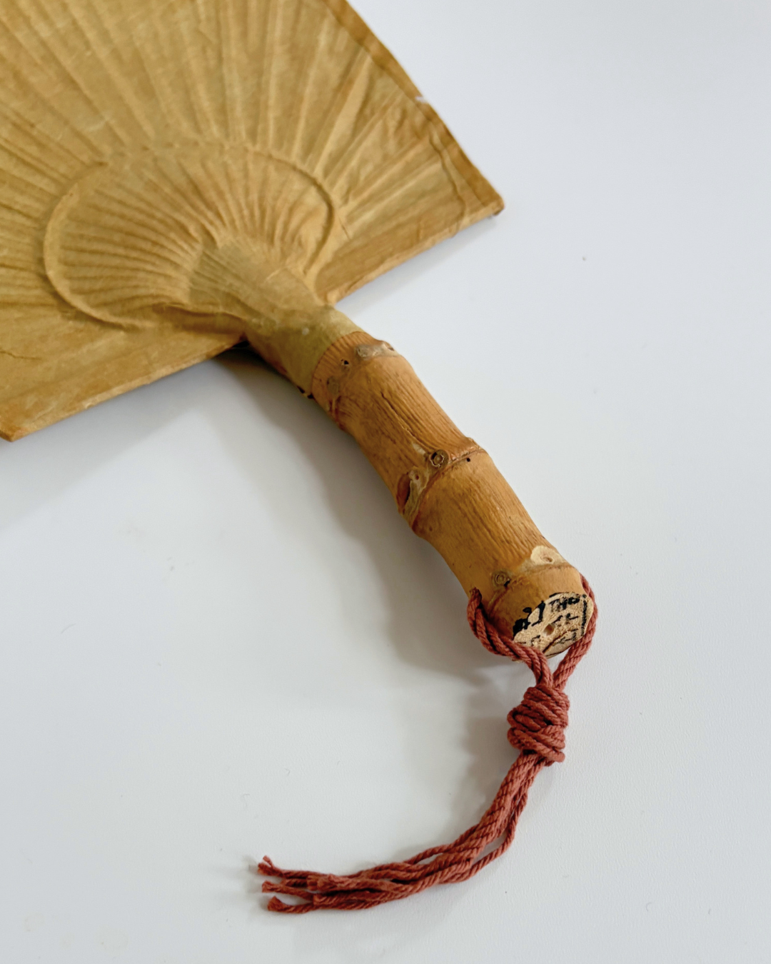 Choi Soobong Fan Twin Bamboo Root Fan Beige S / M / L