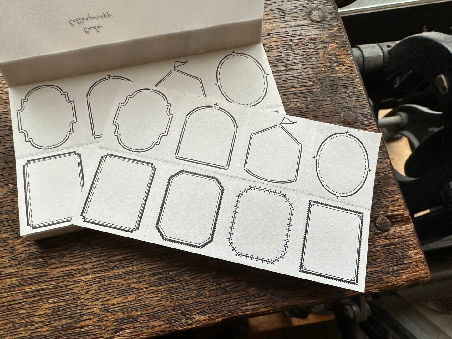 OEDA LETTERPRESS 8 Shape Label Book – LB021 Bronze Frame