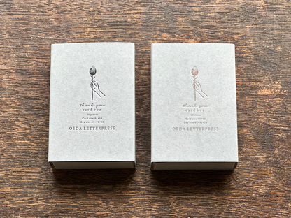 OEDA LETTERPRESS Card Box – CB012 Thank / Black