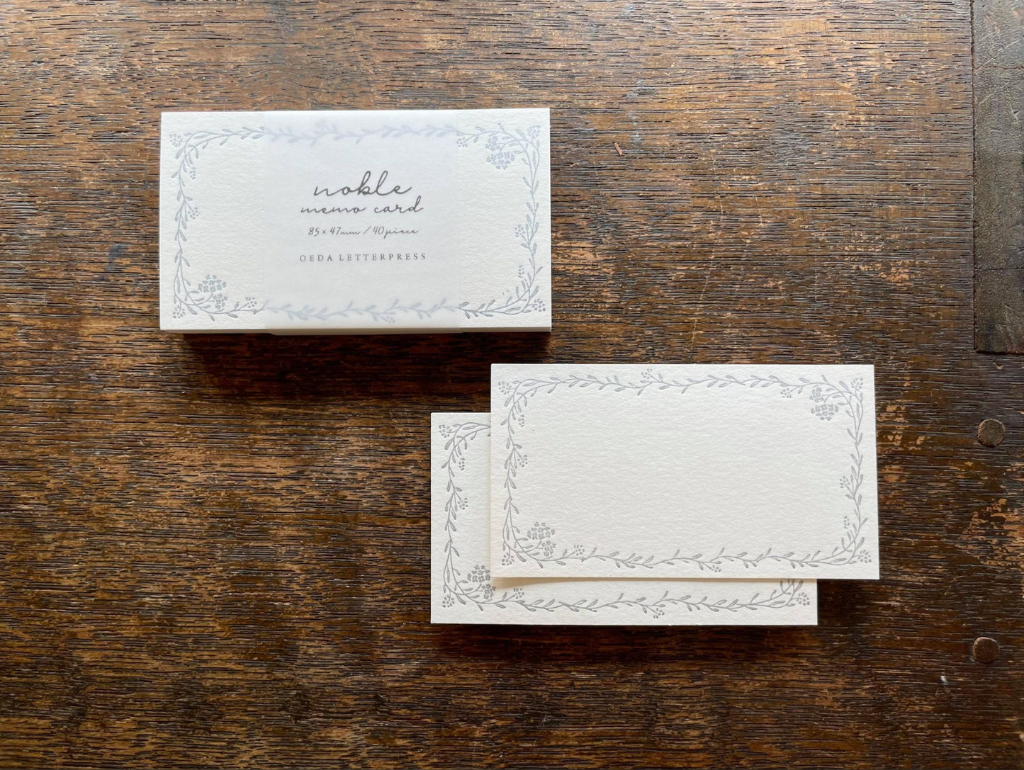 OEDA LETTERPRESS Memo Card – MC001 Noble Black