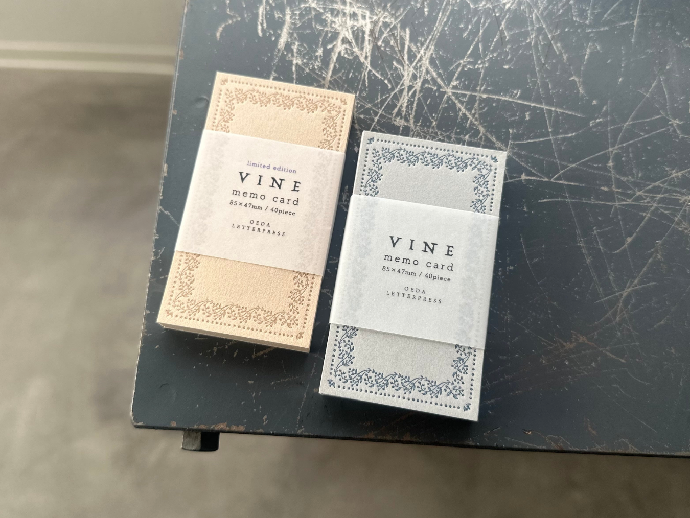 OEDA LETTERPRESS Memo Card – MC006 Vine Glay