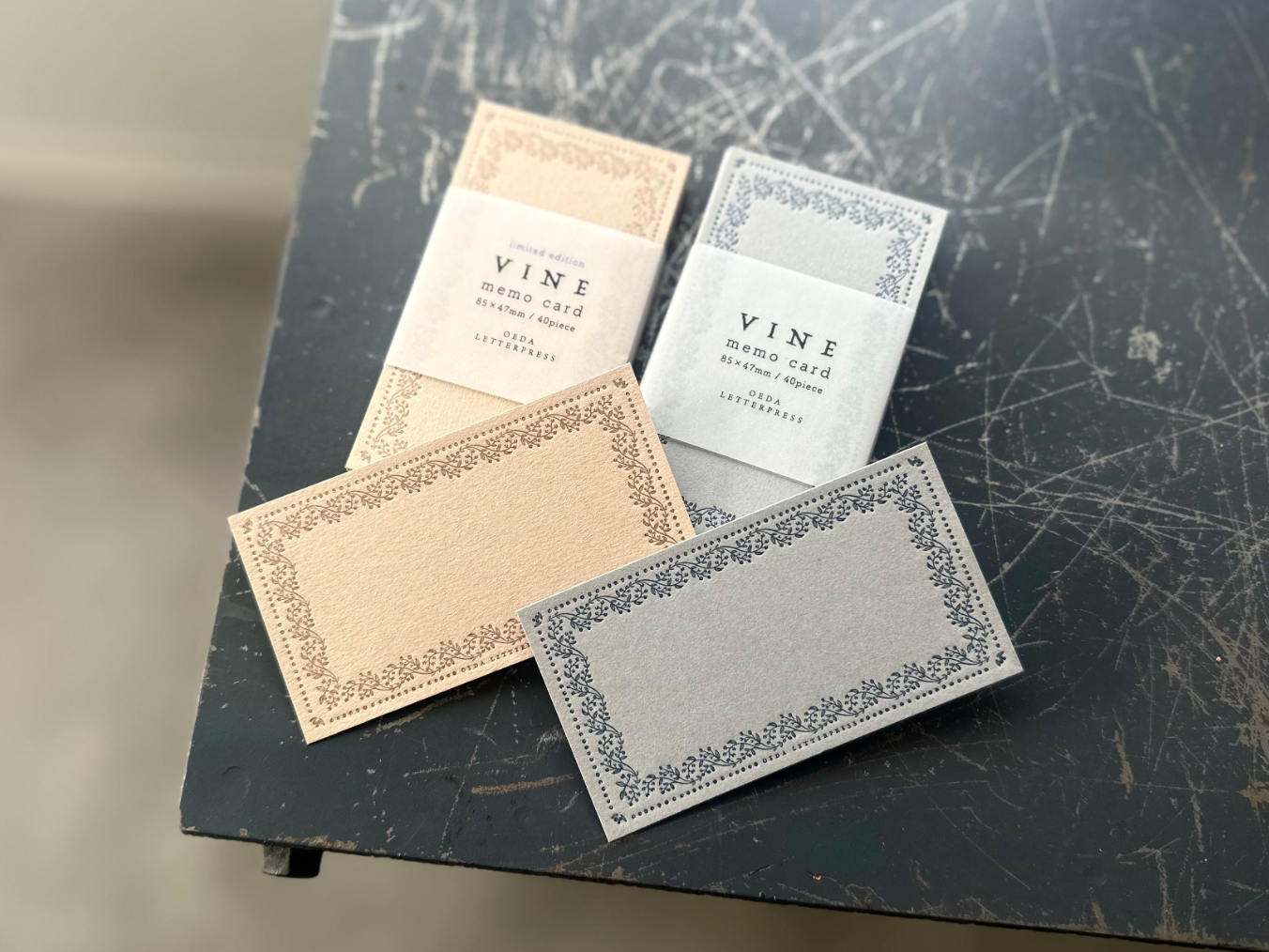 OEDA LETTERPRESS Memo Card – MC006 Vine Glay