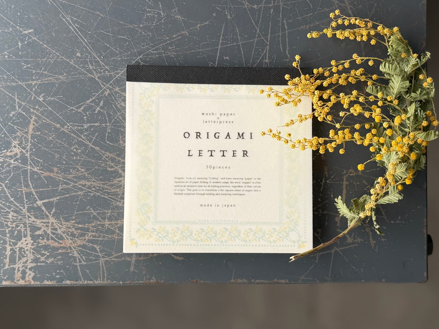 OEDA LETTERPRESS Origami Letter – OL002 Mimosa
