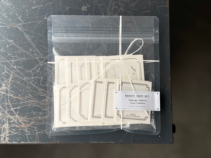 OEDA LETTERPRESS Assort Card Set – CB009 Mellow Silver