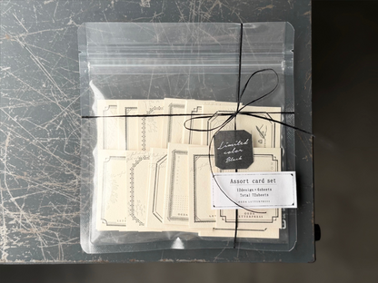 OEDA LETTERPRESS Assort Card Set – CB009 Mellow Black