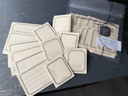 OEDA LETTERPRESS Assort Card Set – CB009 Mellow Black