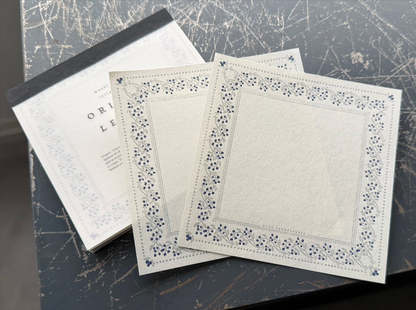 OEDA LETTERPRESS Origami Letter – OL003 Blueberry