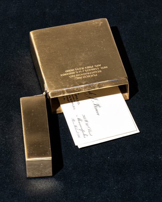 Puebco Brass Playing Card Case