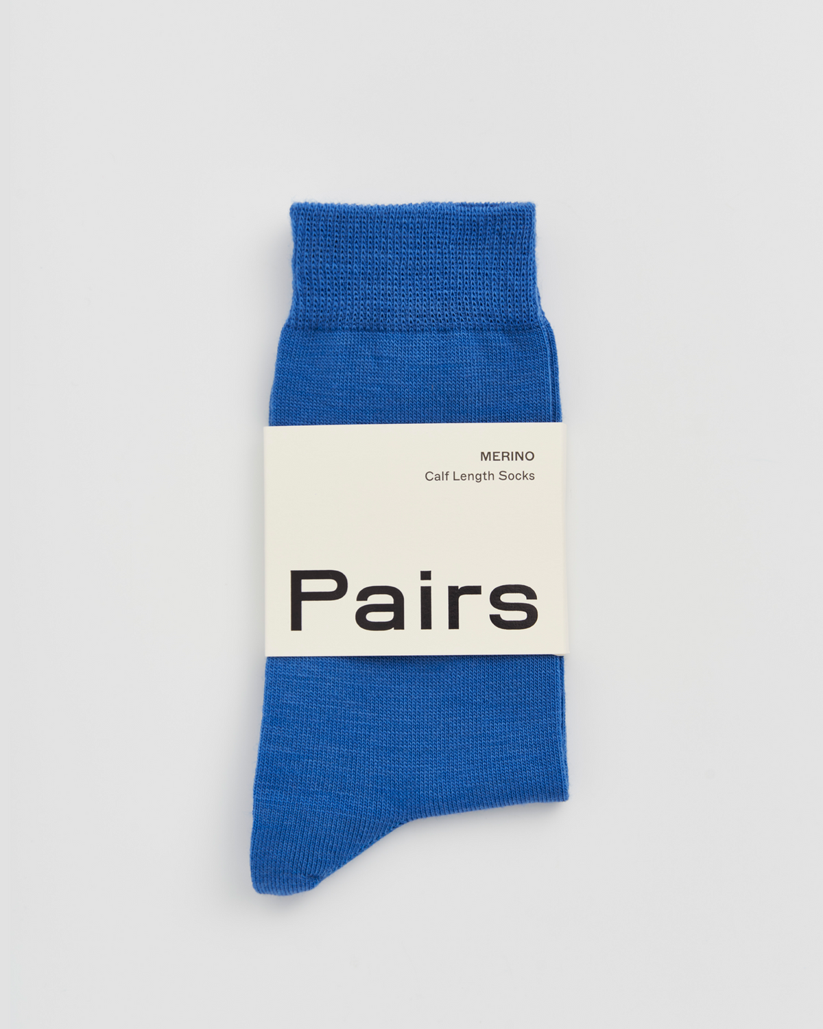 Strong Blue Merino Socks