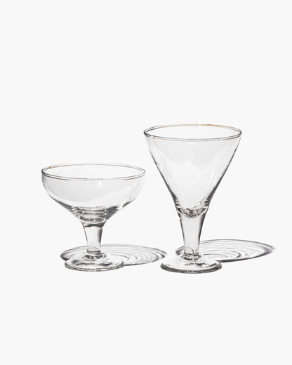 Puebco Blow Glass Dessert Cup Triangle