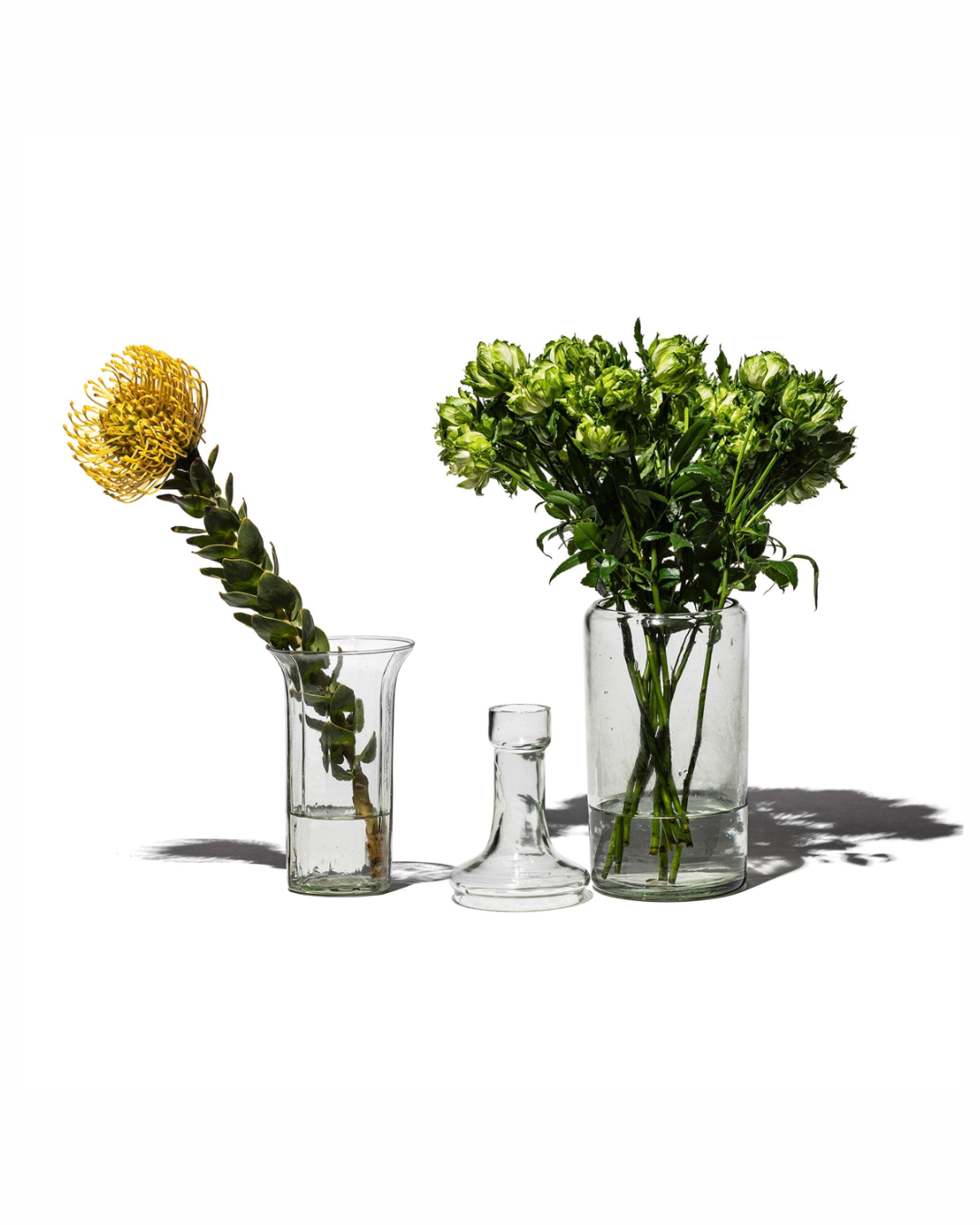 Puebco Recycled Glass 2-Way Flower Vase