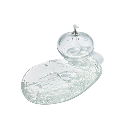 Marver Glass Flat Oil Lantern (납작호롱)