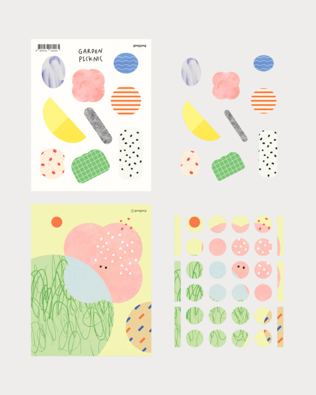 Gongjang Garden Picknic Sticker Set