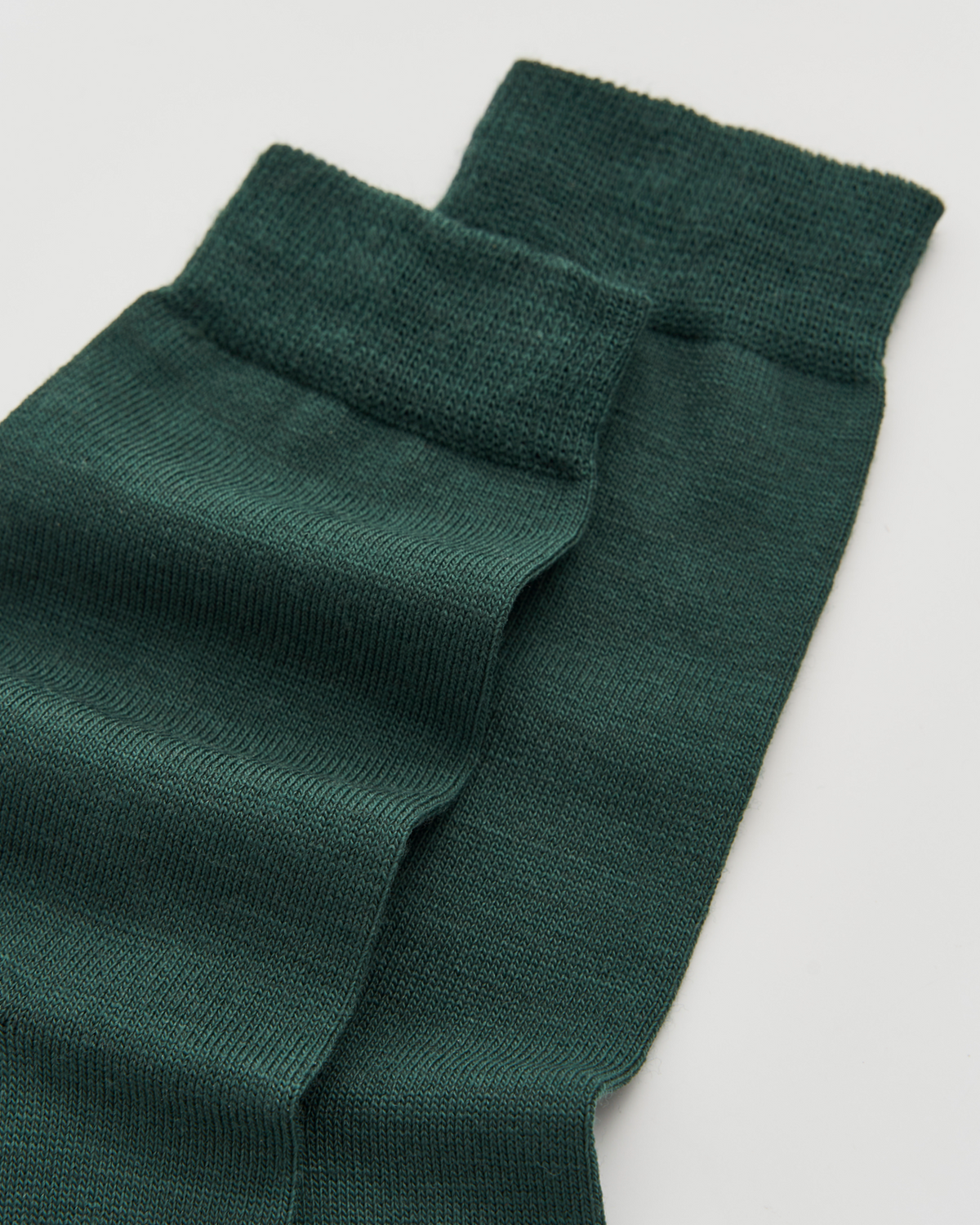 Deep Forest Green Merino Socks