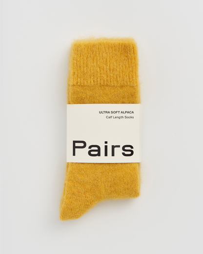 Dandelion Yellow Ultra Soft Alpaca Socks