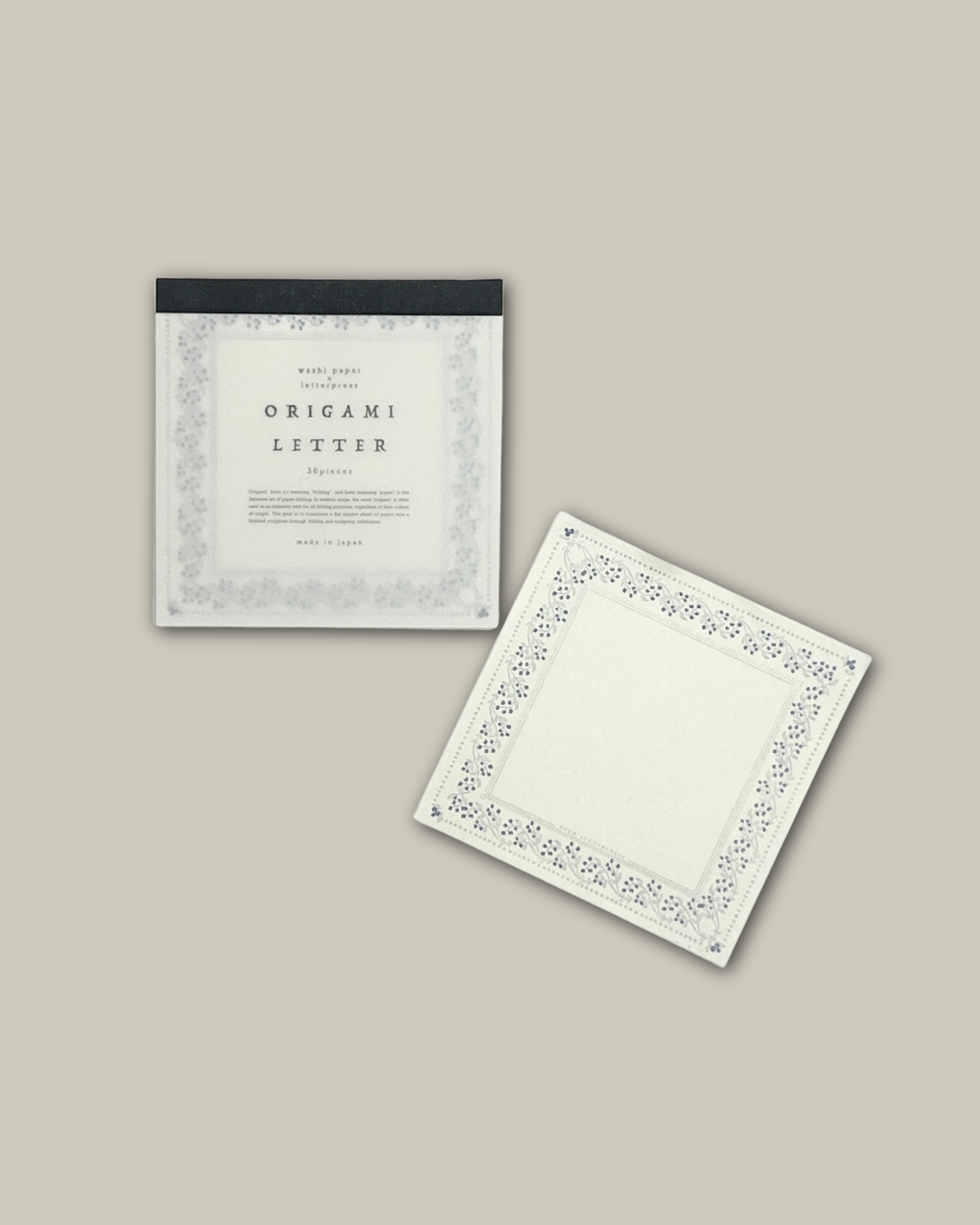 OEDA LETTERPRESS Origami Letter - Blueberry