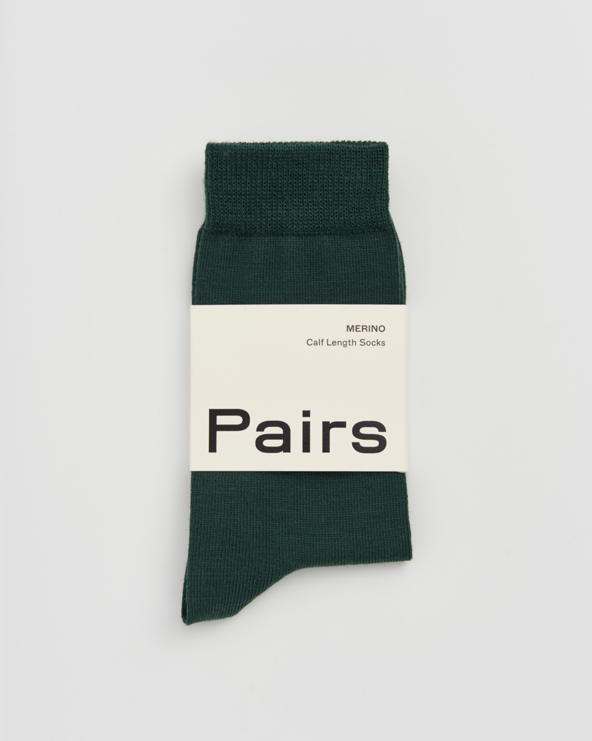 Deep Forest Green Merino Socks