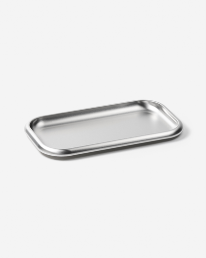 Service Projects Small Steel Serving Tray Brushed