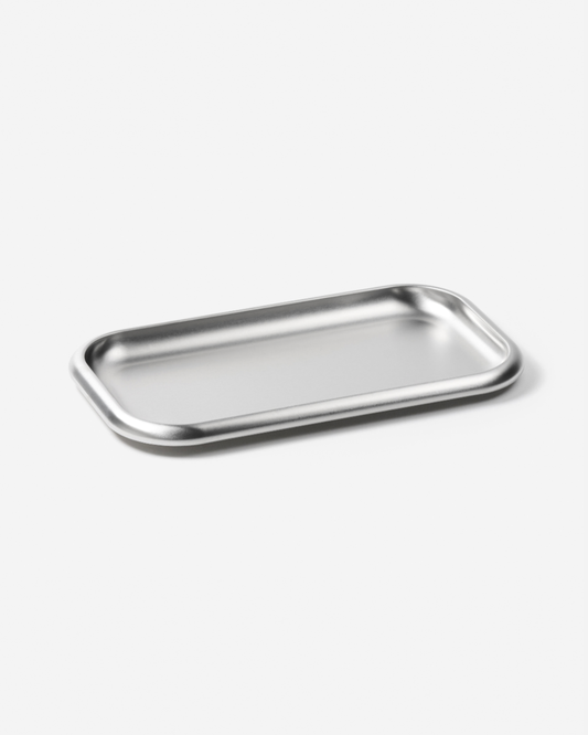 Service Projects Small Steel Serving Tray Brushed