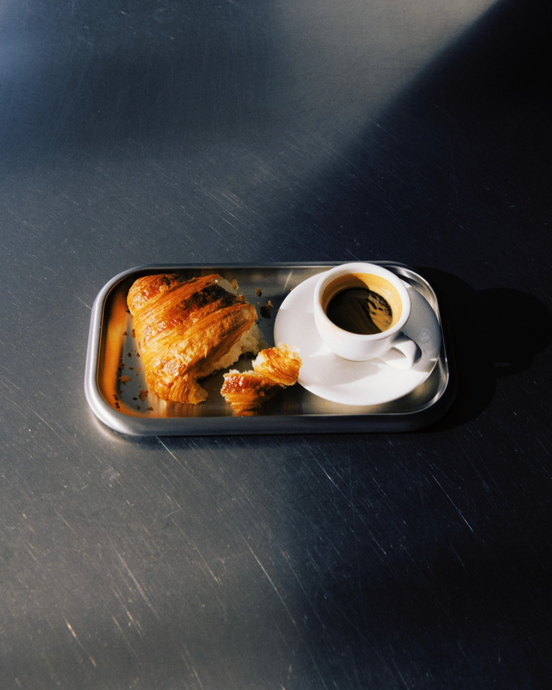 Service Projects Small Steel Serving Tray Brushed