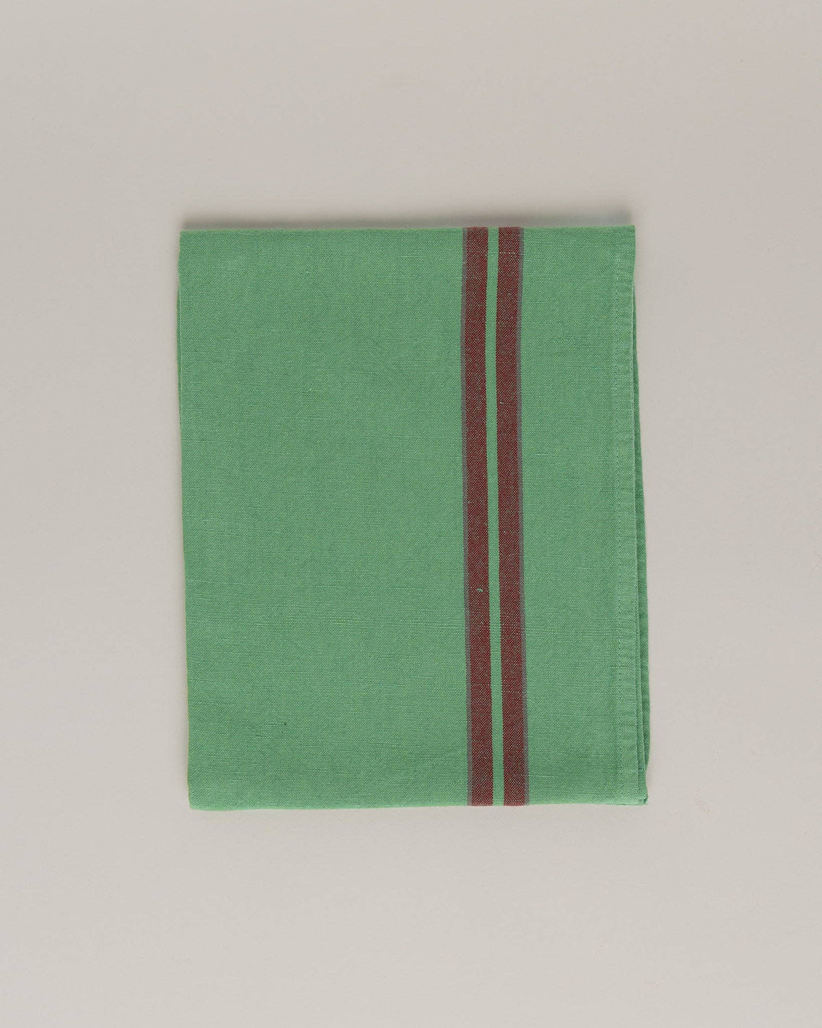 Maison Masarin - Linen cotton tea towel Nature green