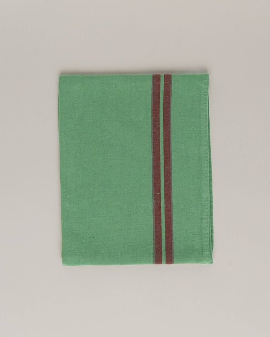 Maison Masarin - Linen cotton tea towel Nature green