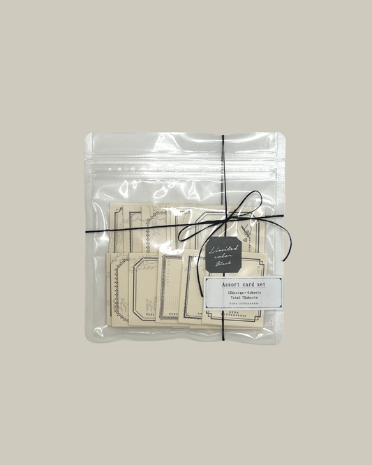 OEDA LETTERPRESS Assort Card Set – Mellow Black