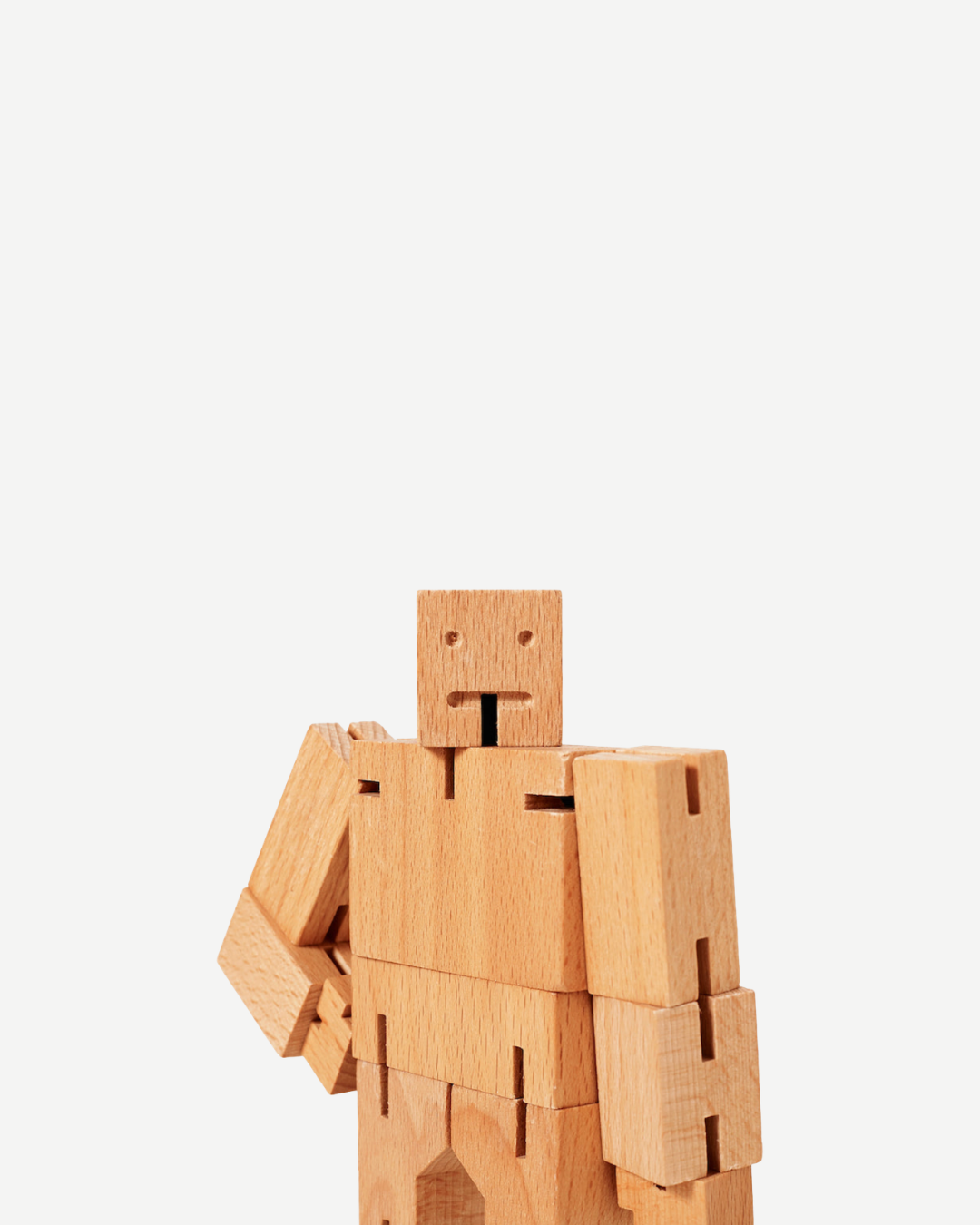 Areaware Cubebot Micro Natural Wood