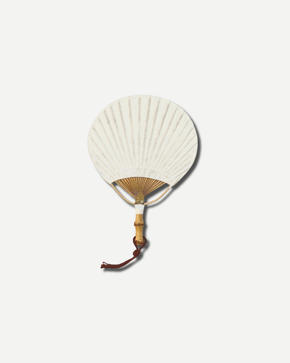 Choi Soobong Fan Needle Stripe Root Fan White