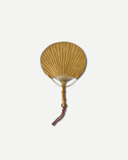 Choi Soobong Fan Needle Stripe Root Fan Beige
