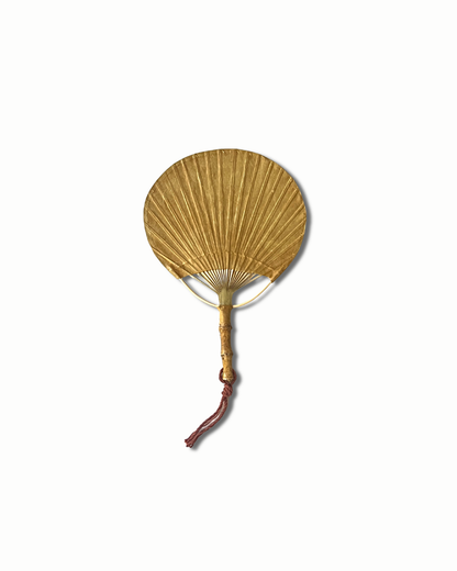 Choi Soobong Fan Needle Stripe Root Fan Beige