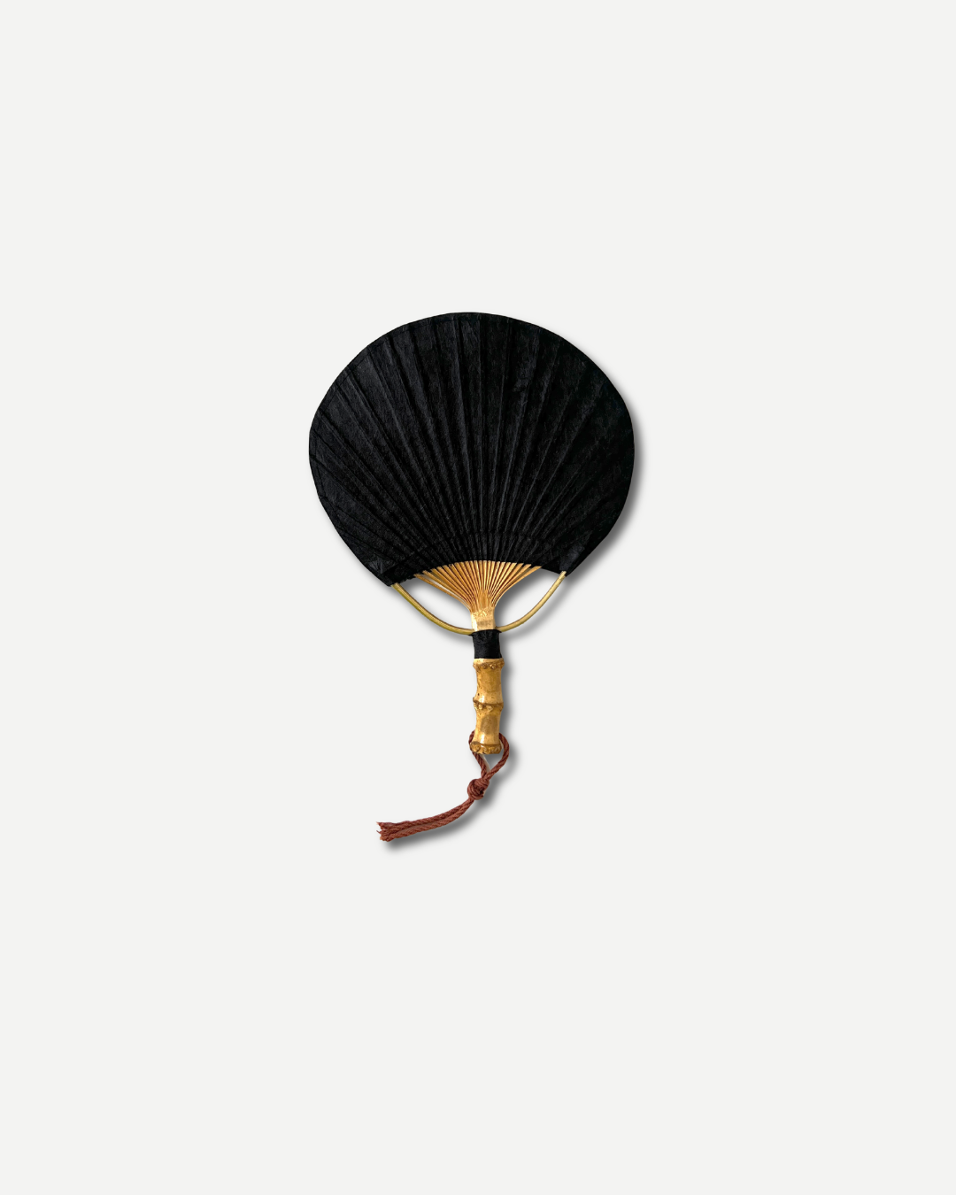 Choi Soobong Fan Needle Stripe Root Fan Black